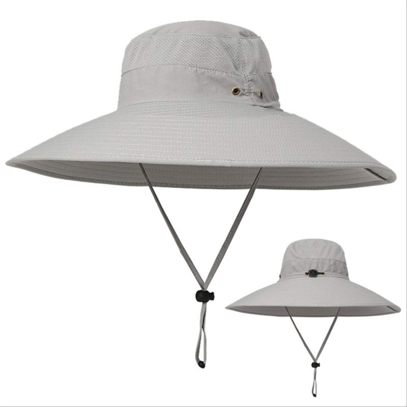 HUAMULAN Men 6" Wide Brim Sun Hat Summer Outdoor Unisex Women Bucket Safari Fishing Hats for Hiking Beach Garden Kayaking - Image 2